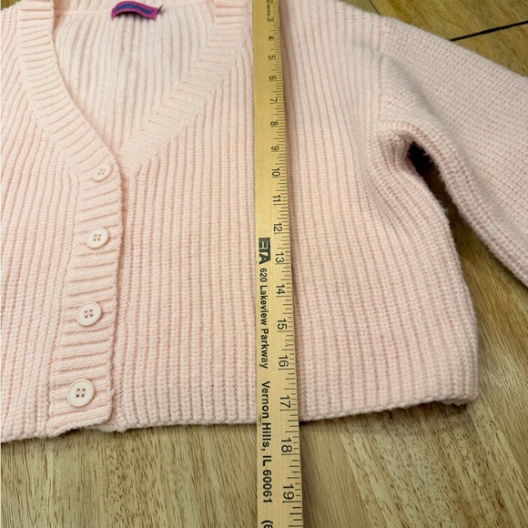 Edikted Light Pink Ribbed Cardigan - Picture 4 of 6